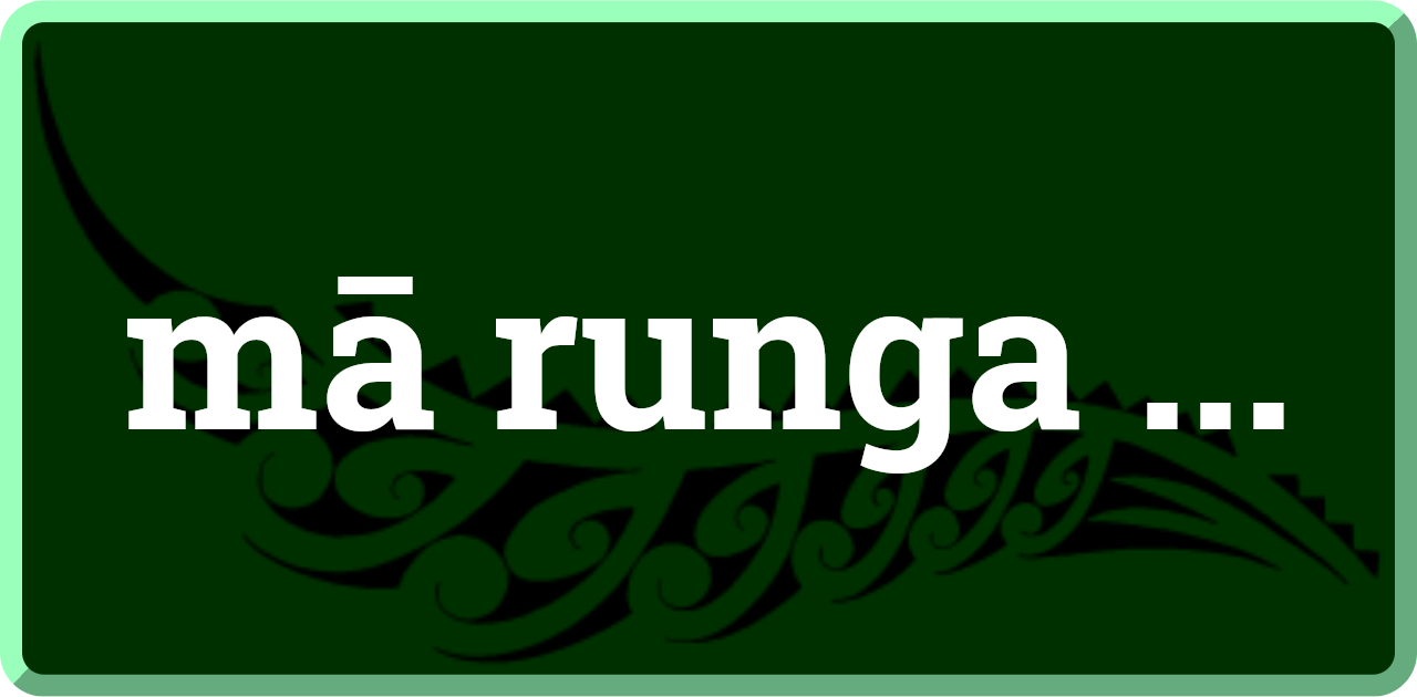 mā runga ...: via ...