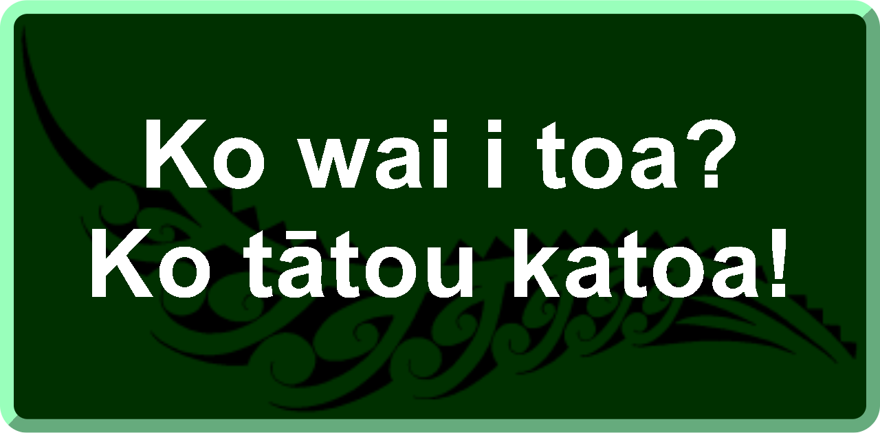 Ko wai i toa? Ko tātou katoa!: Who won? We all won!