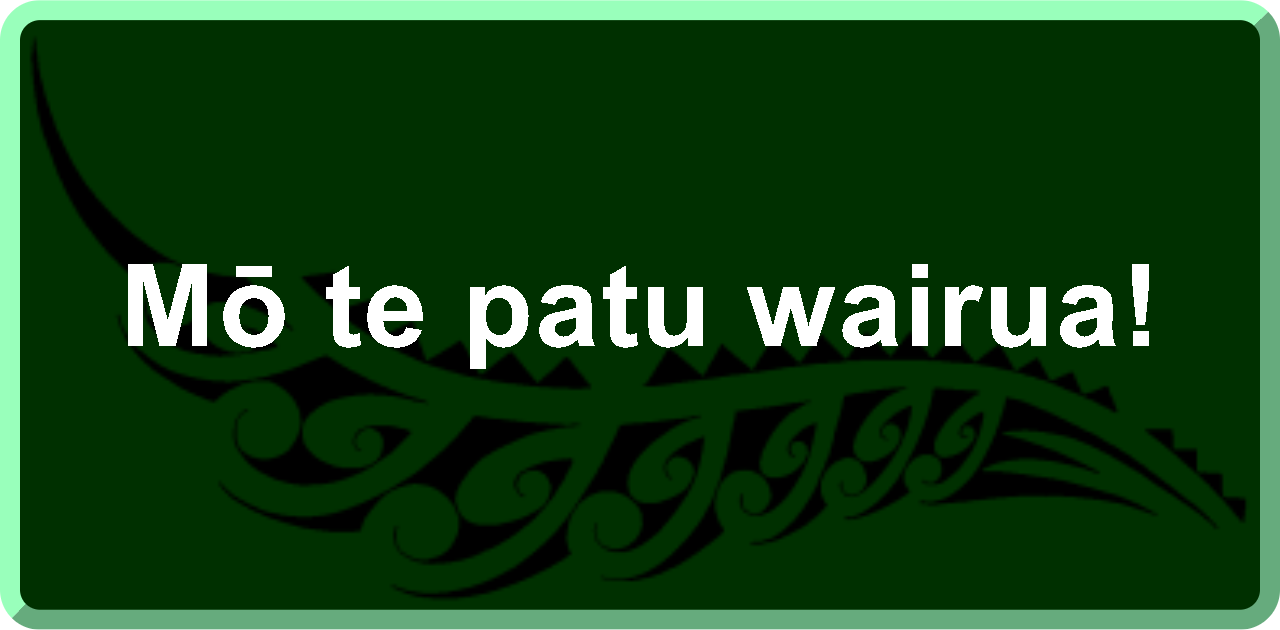 Mō te patu wairua!: What a sad guy!