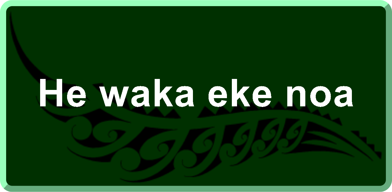 He waka eke noa: We are all in this together / We got this, fam!